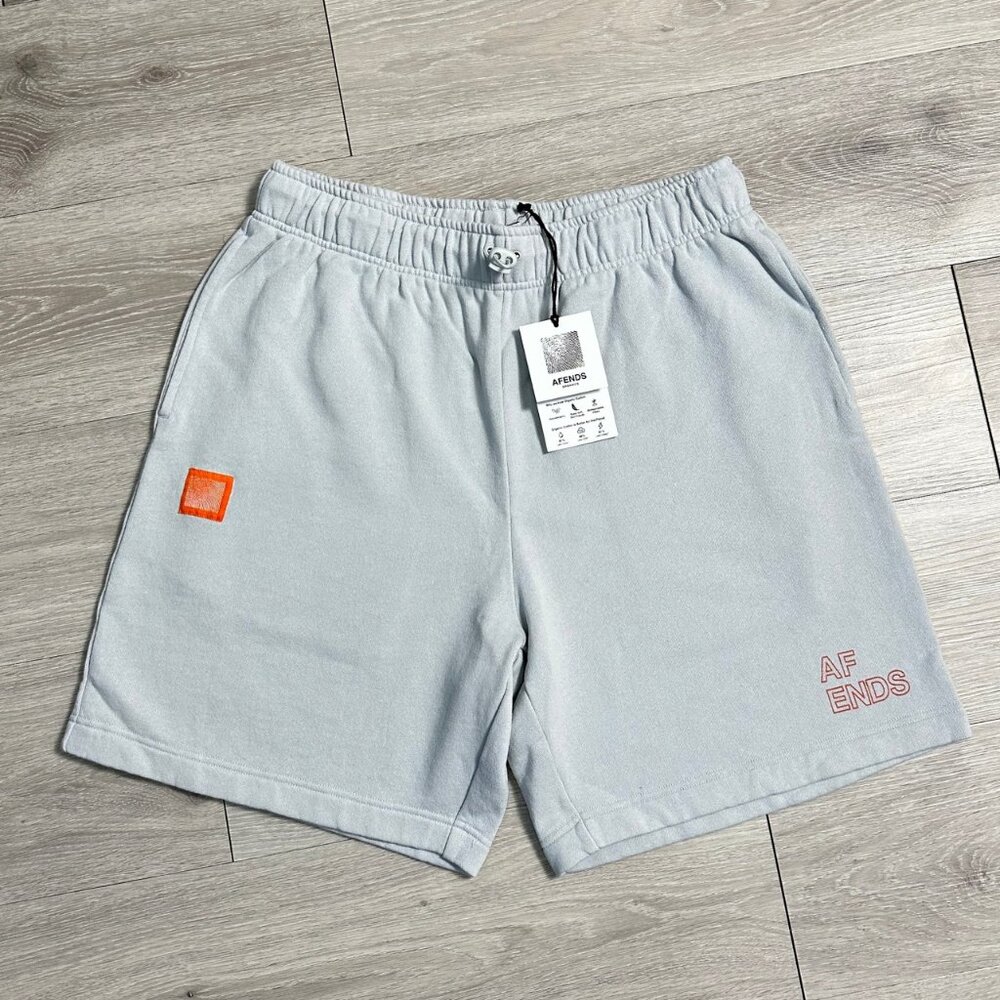 BNWT Afends - Conditional - Unisex Organic Cotton Gray Sweat Shorts - Medium